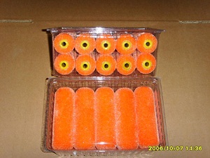 10PCS flock foam roller 